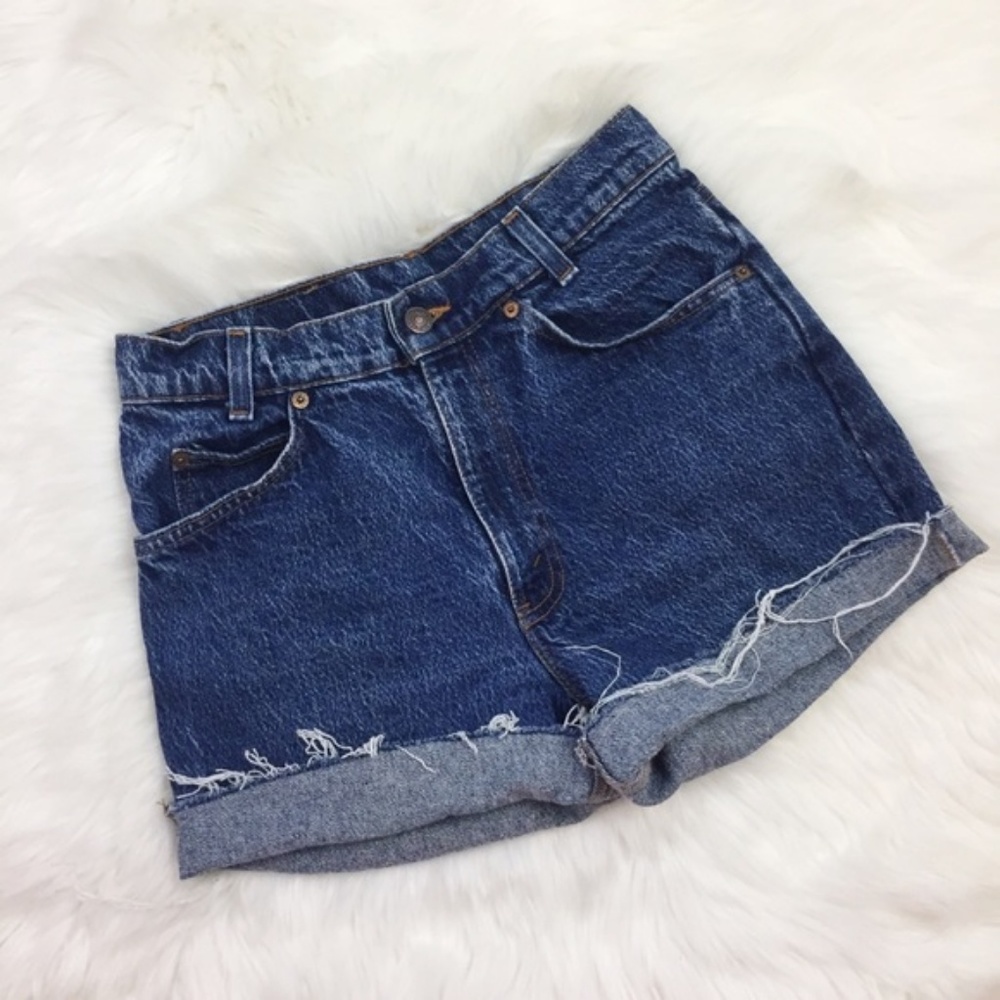Vintage Levis Cut Off Dark Wash